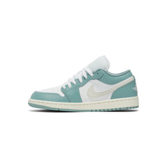 Nike Womens Air Jordan 1 Low (White/Light Orewood Brown/Cannon/Sail)