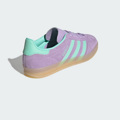 Women's Gazelle Indoor Shoes Powder Plum / Easy Green / Gum