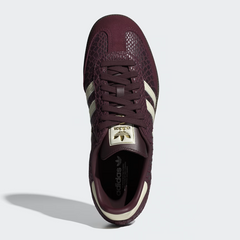 Women's Samba OG Shoes Maroon / Cream White / Gold Metallic