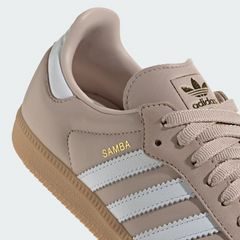 Samba OG Shoe Women's Wonder Taupe / Cloud White / Gold Metallic