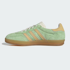 Adidas womens Gazelle Indoor Semi Green Spark / Almost Yellow / Cream White