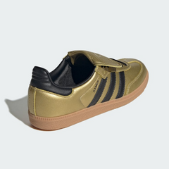 Adidas womens Samba LT Gold Metallic / Core Black / Gum