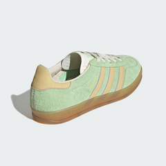 Adidas womens Gazelle Indoor Semi Green Spark / Almost Yellow / Cream White