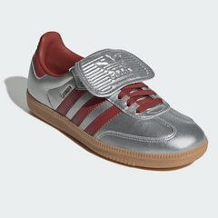 Adidas womens Samba LT Silver Metallic / Preloved Ruby / Gum