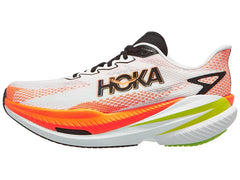 Hoka | Mach X3 | Men's | White/Neon Tangerine