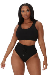 SIMPLE AND SWEET BIKINI-BLACK