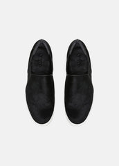 Warren Pony Hair Sneaker - Black