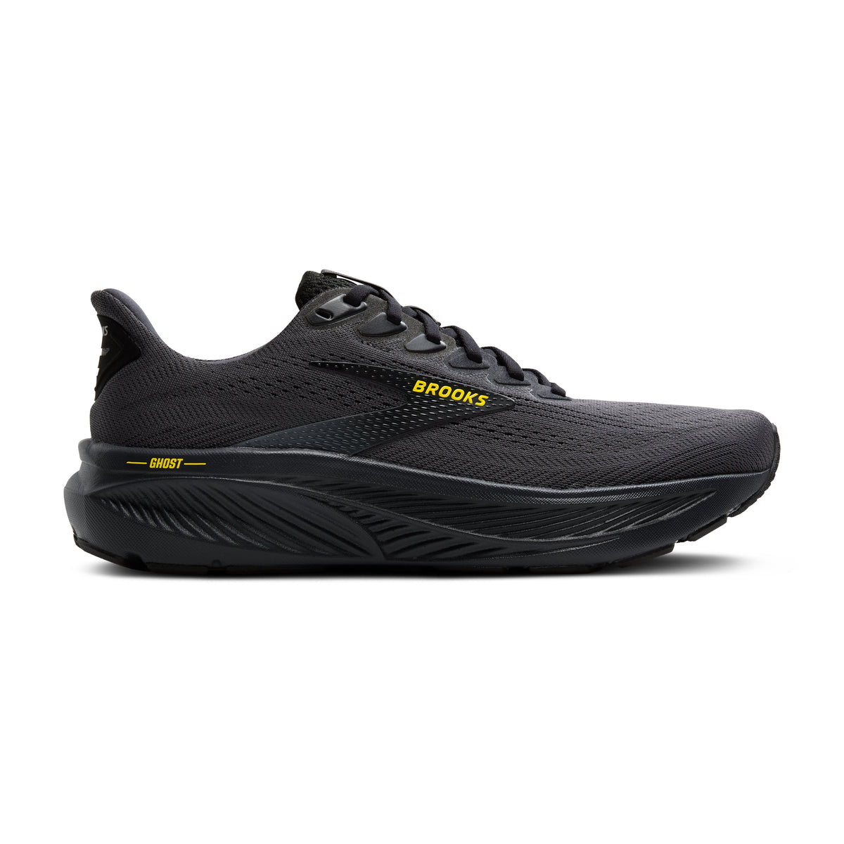 Brooks | Ghost 17 | Men's | Ebony/Black/Yellow
