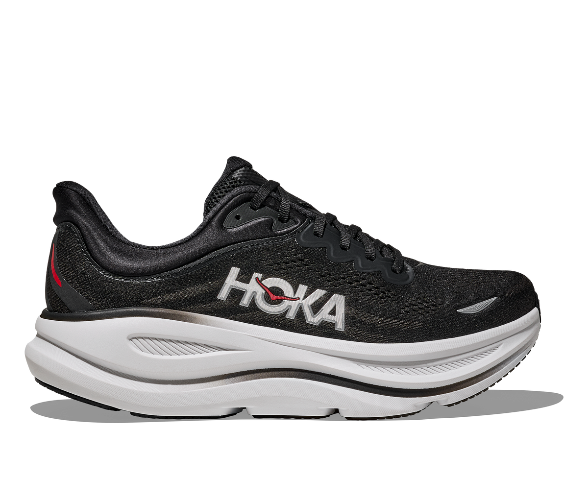 Hoka | Bondi 9 | Men's | Black/Vermillion