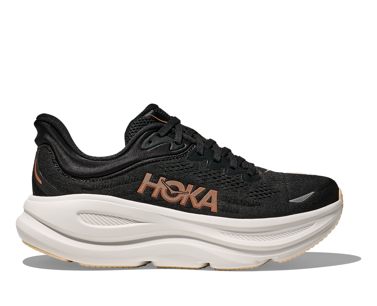 Hoka | Bondi 9 | Women's | Black/Rose Gold