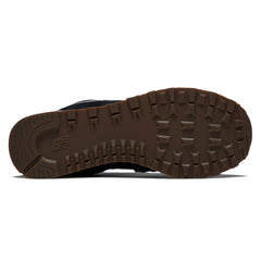 New Balance 574 Shoes - Brown/Dark Silver Metallic