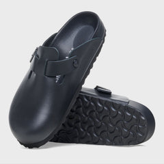 Birkenstock Boston Exquisite Black Natural Leather – Regular Fit