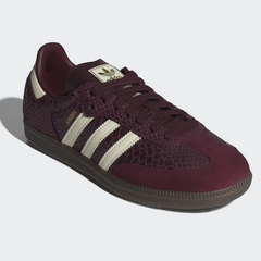Women's Samba OG Shoes Maroon / Cream White / Gold Metallic