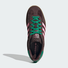 Adidas Women’s Gazelle Indoor – Dark Brown / Glow Pink | JI2714