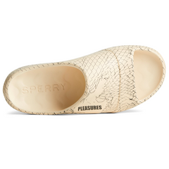 Pleasures x Sperry Float slide Cream