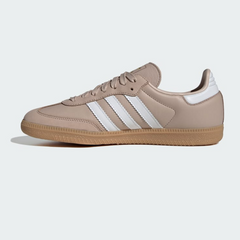 Samba OG Shoe Women's  Wonder Taupe / Cloud White / Gold Metallic