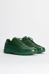DIEMME Licata Dark Green Crackled Patent Leather