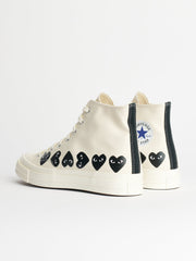 Comme des Garçons Play x Converse Chuck 70 Hi Multi Hearts White