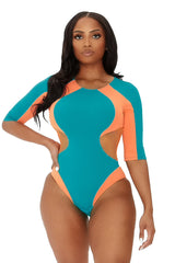 ONE STOP SWIMSUIT-TEAL