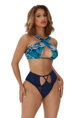 SUMMER BREEZE BIKINI-BLUE PRINT