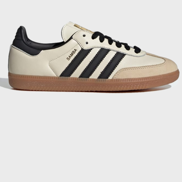 Adidas women's Samba  CREAM WHITE/CORE BLACK/SAND STRATA
