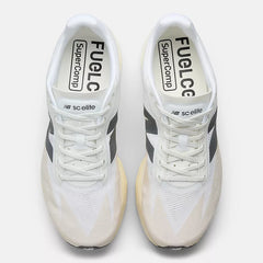 New Balance | FuelCell SuperComp Elite v5 | Women's | Linen/White/Gold Metallic